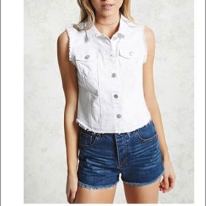 Denim vest, jean T-shirt